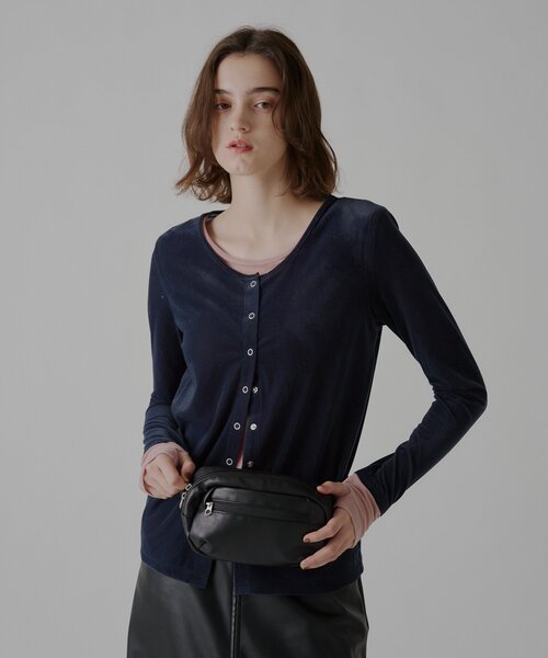 WHIMSIC(ウィムジック)の「【UNISEX】ヴィーガンレザーウエストバック(ボディバッグ/ウエストポーチ・レディース・ブラック/ブラウン・ONE SIZE)」の7枚目の写真