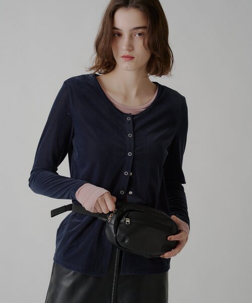 WHIMSIC(ウィムジック)の「【UNISEX】ヴィーガンレザーウエストバック(ボディバッグ/ウエストポーチ・レディース・ブラック/ブラウン・ONE SIZE)」の9枚目の写真