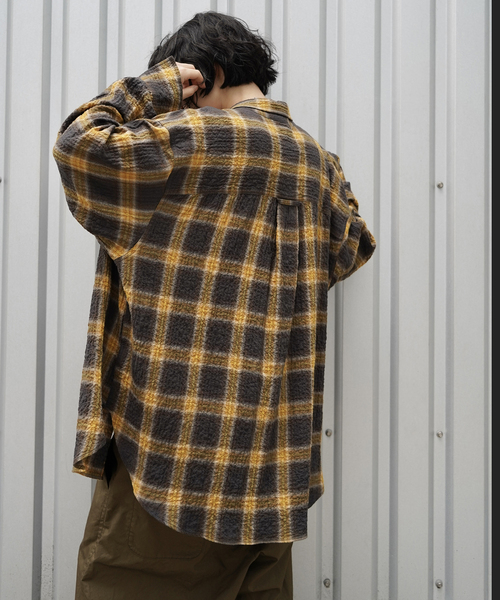 JOURNAL STANDARD LUXE（ジャーナルスタンダード　ラックス）の「チェック RC-シャツ（シャツ/ブラウス・レディース・ベージュ/ブラウン/ブラック・FREE）」の10枚目の写真