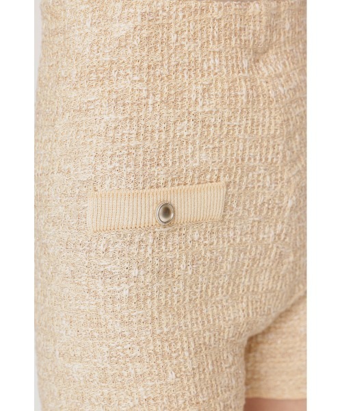 SLY(スライ)の「BICOLOR TWEED KNIT S/PT バイカラーツイードニットショートパンツ 秋服(スラックス・レディース・アイボリー/ブラック/ネイビー・0/1)」の11枚目の写真