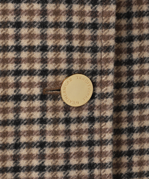 Spick & Span(スピックアンドスパン)の「《40周年 別注》Traditional Weatherwear MALTON B/T SHORT* GNCLB CHK(ステンカラーコート・レディース・ブラウン・34)」の6枚目の写真