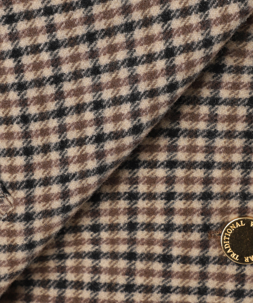 Spick & Span(スピックアンドスパン)の「《40周年 別注》Traditional Weatherwear MALTON B/T SHORT* GNCLB CHK(ステンカラーコート・レディース・ブラウン・34)」の3枚目の写真