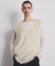 CITY TOKYO | 【CITY TOKYO/シティートウキョウ】Sleeveless 2way Fringe Top/スリーブレス2WAYフリンジトップス(ベスト)