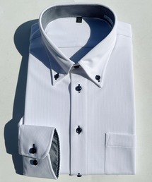 ビジネスシャツ 長袖 秋服 ノーアイロン Yシャツ ストレッチ 清潔速乾 ソフトタッチ 選べるレギュラーとボタンダウン