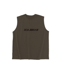 BLACK BRIAR（ブラックブライアー）の「シグニチャーロゴドライフィットスリーブレス（カーキ）（Tシャツ/カットソー）」