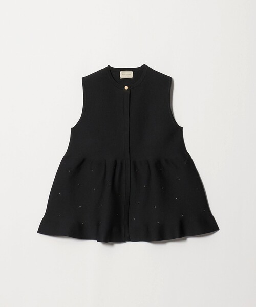 UNITED ARROWS(ユナイテッドアローズ)の「ビジュー ベスト ‐ウォッシャブル‐(ベスト・レディース・ネイビー/ブラック/ダークグレー・FREE)」の2枚目の写真