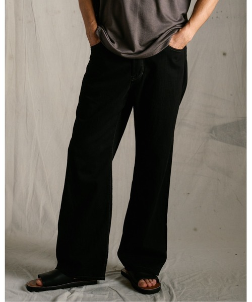 wjk（ダヴルジェイケイ）の「8 oz denim slacks（デニムパンツ・メンズ・ブラック/ホワイト/インディゴブルー・X-LARGE/LARGE/MEDIUM/SMALL）」の2枚目の写真