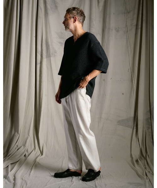 wjk（ダヴルジェイケイ）の「8 oz denim slacks（デニムパンツ・メンズ・ブラック/ホワイト/インディゴブルー・X-LARGE/LARGE/MEDIUM/SMALL）」の15枚目の写真