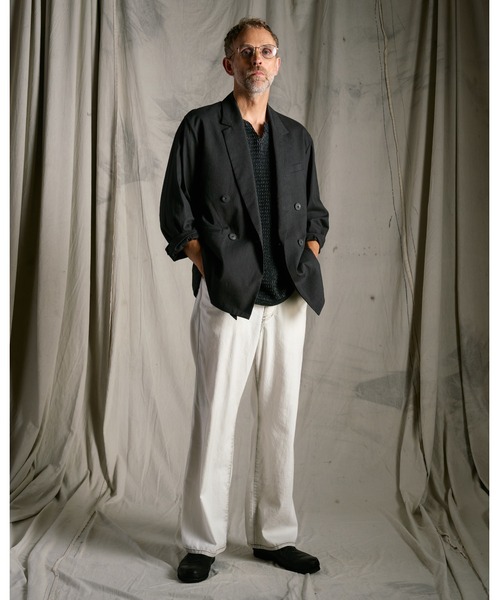 wjk（ダヴルジェイケイ）の「8 oz denim slacks（デニムパンツ・メンズ・ブラック/ホワイト/インディゴブルー・X-LARGE/LARGE/MEDIUM/SMALL）」の17枚目の写真