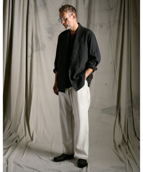 wjk（ダヴルジェイケイ）の「8 oz denim slacks（デニムパンツ・メンズ・ブラック/ホワイト/インディゴブルー・X-LARGE/LARGE/MEDIUM/SMALL）」の18枚目の写真