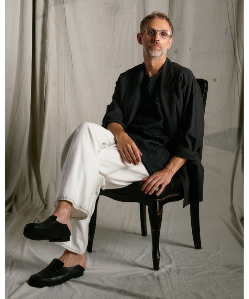 wjk（ダヴルジェイケイ）の「8 oz denim slacks（デニムパンツ・メンズ・ブラック/ホワイト/インディゴブルー・X-LARGE/LARGE/MEDIUM/SMALL）」の19枚目の写真