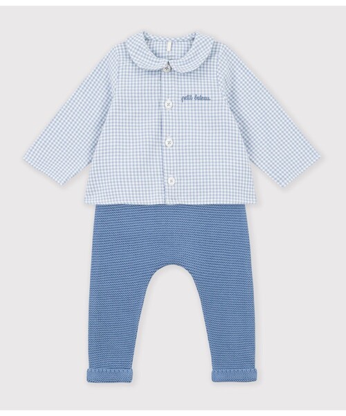 PETIT BATEAU(プチバトー)の「ベビー2点セット(シャツ/ブラウス・キッズ・その他1・6MONTH/12MONTH/18MONTH)」の2枚目の写真