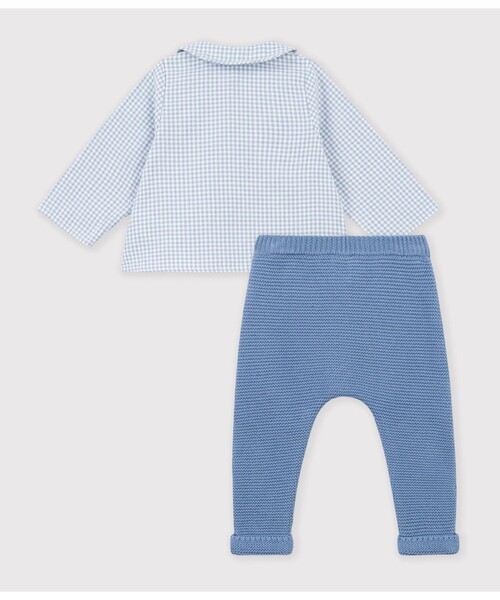 PETIT BATEAU(プチバトー)の「ベビー2点セット(シャツ/ブラウス・キッズ・その他1・6MONTH/12MONTH/18MONTH)」の3枚目の写真