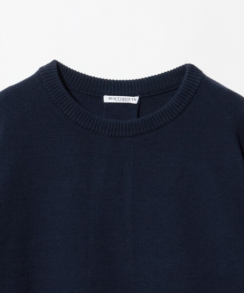 BEAUTY&YOUTH UNITED ARROWS（ビューティーアンドユースユナイテッドアローズ）の「コットンブレンド バックタック ニットプルオーバー ウォッシャブル（ニット/セーター・レディース・ピンク/ネイビー/オフホワイト・FREE）」の5枚目の写真