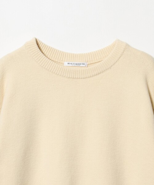 BEAUTY&YOUTH UNITED ARROWS（ビューティーアンドユースユナイテッドアローズ）の「コットンブレンド バックタック ニットプルオーバー ウォッシャブル（ニット/セーター・レディース・ピンク/ネイビー/オフホワイト・FREE）」の9枚目の写真