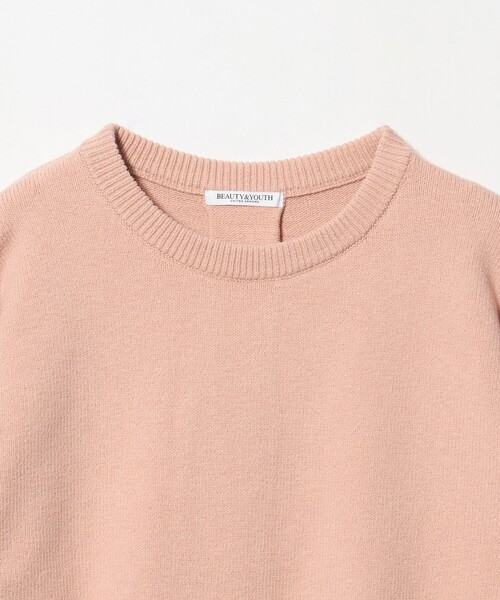BEAUTY&YOUTH UNITED ARROWS（ビューティーアンドユースユナイテッドアローズ）の「コットンブレンド バックタック ニットプルオーバー ウォッシャブル（ニット/セーター・レディース・ピンク/ネイビー/オフホワイト・FREE）」の11枚目の写真