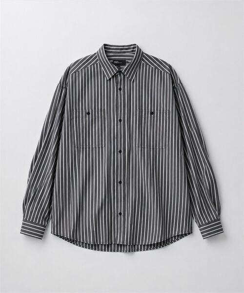CRAFT STANDARD BOUTIQUE(クラフトスタンダードブティック)の「ストライプシャツ(シャツ/ブラウス・メンズ・キャメル/チャコールグレー・M/L)」の1枚目の写真