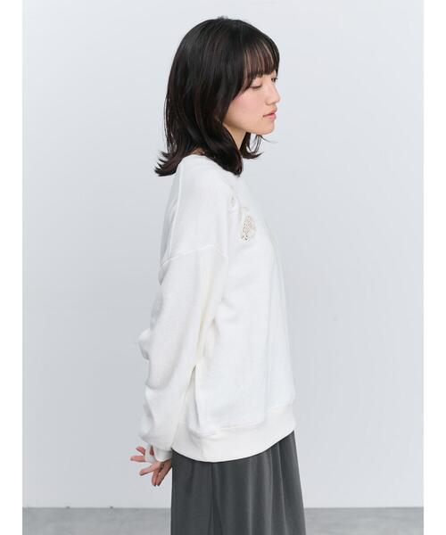 Samansa Mos2(サマンサ モスモス)の「くり抜き刺繍スウェット(スウェット・レディース・グレー/ブラック/アイボリー・F)」の15枚目の写真