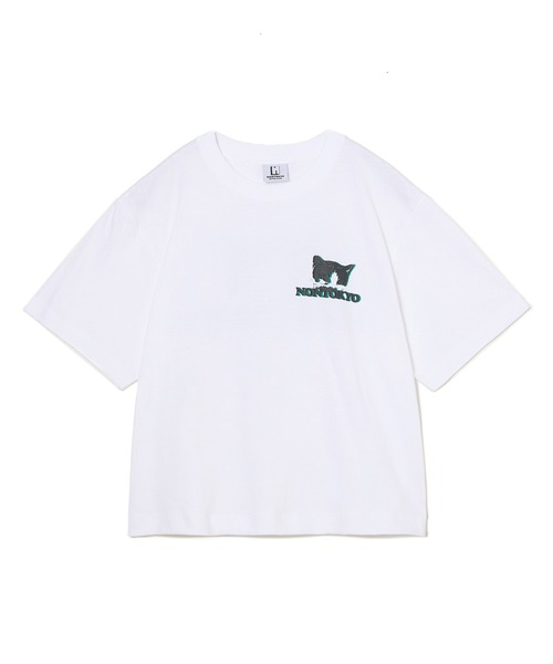 NON TOKYO(ノントーキョー)の「PRINT SHORT T-SHIRT(CAT)(Tシャツ/カットソー・レディース・カーキ/ブルー/ホワイト/ネイビー・2/1)」の14枚目の写真