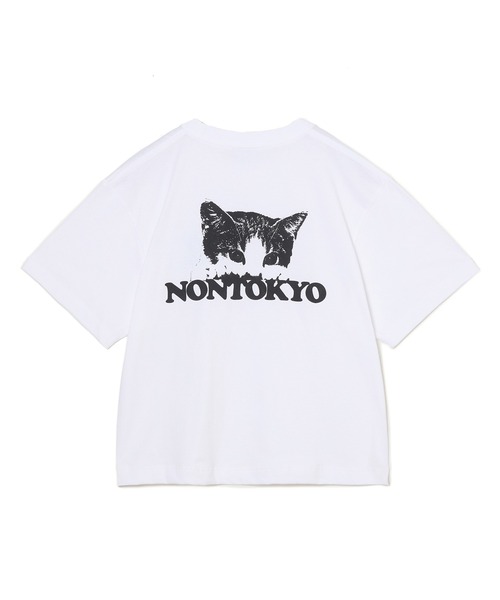 NON TOKYO(ノントーキョー)の「PRINT SHORT T-SHIRT(CAT)(Tシャツ/カットソー・レディース・カーキ/ブルー/ホワイト/ネイビー・2/1)」の15枚目の写真