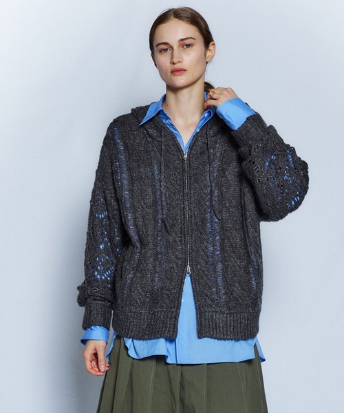 26WINTER PRE-ORDER】Low-Gauge Cable Knit Cardigan/ローゲージ 26WINTER PRE-ORDER】Low-Gauge Cable Knit Cardigan/ローゲージ