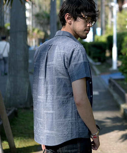 NANO universe（ナノユニバース）の「バンダナJQシャツ S/S（シャツ/ブラウス・メンズ・ホワイト/ブラック/ネイビー・SMALL/LARGE/MEDIUM）」の8枚目の写真