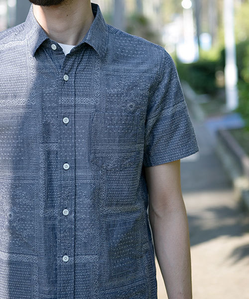 NANO universe（ナノユニバース）の「バンダナJQシャツ S/S（シャツ/ブラウス・メンズ・ホワイト/ブラック/ネイビー・SMALL/LARGE/MEDIUM）」の10枚目の写真