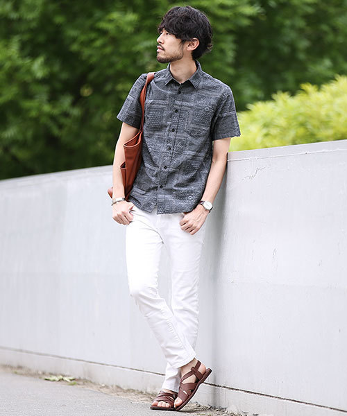 NANO universe（ナノユニバース）の「バンダナJQシャツ S/S（シャツ/ブラウス・メンズ・ホワイト/ブラック/ネイビー・SMALL/LARGE/MEDIUM）」の13枚目の写真