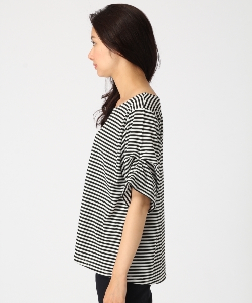 GLOBAL WORK(グローバルワーク)の「【吸水速乾】ソデタックプルオーバー半袖/730747(Tシャツ/カットソー・レディース・ホワイト/ブラック/その他/カーキ/ダークブルー・LARGE/MEDIUM)」の16枚目の写真