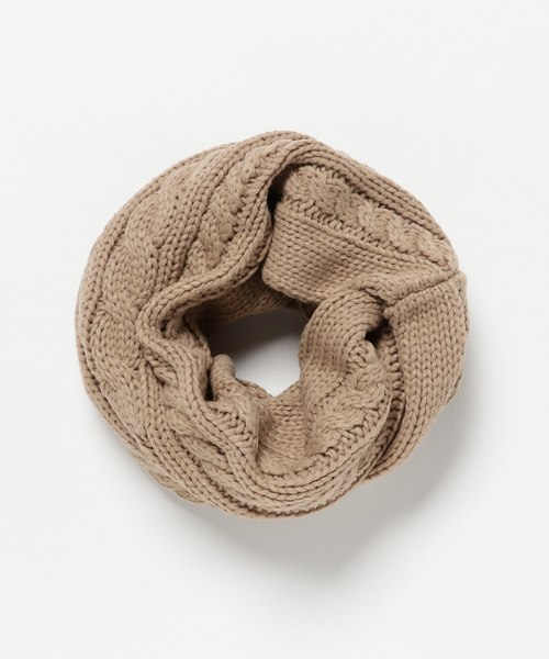 WEGO(ウィゴー)の「WEGO/ケーブルスヌード(ネックウォーマー/スヌード・メンズ・ホワイト/グレー/ワイン/ブラック/キャメル・FREE)」の13枚目の写真