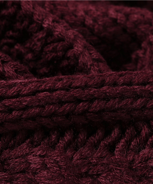 WEGO(ウィゴー)の「WEGO/ケーブルスヌード(ネックウォーマー/スヌード・メンズ・ホワイト/グレー/ワイン/ブラック/キャメル・FREE)」の7枚目の写真