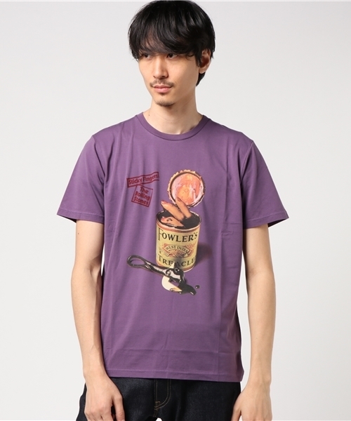 HYSTERIC GLAMOUR（ヒステリックグラマー）の「RS/STICKY FINGERS SPAIN VERSION pt T-SH（Tシャツ/カットソー・メンズ・ホワイト/パープル/ブラック・SMALL/MEDIUM/LARGE）」の10枚目の写真