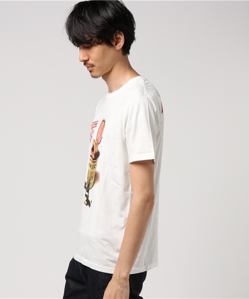 HYSTERIC GLAMOUR（ヒステリックグラマー）の「RS/STICKY FINGERS SPAIN VERSION pt T-SH（Tシャツ/カットソー・メンズ・ホワイト/パープル/ブラック・SMALL/MEDIUM/LARGE）」の4枚目の写真
