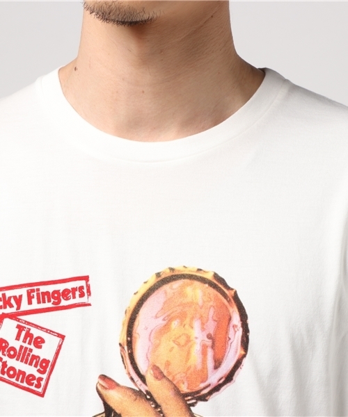 HYSTERIC GLAMOUR（ヒステリックグラマー）の「RS/STICKY FINGERS SPAIN VERSION pt T-SH（Tシャツ/カットソー・メンズ・ホワイト/パープル/ブラック・SMALL/MEDIUM/LARGE）」の6枚目の写真