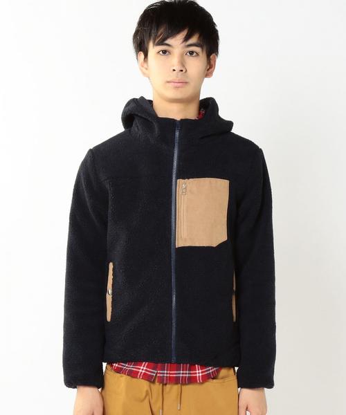 coen（コーエン）の「ボアブルゾン（ブルゾン・メンズ・ネイビー/オフホワイト・LARGE/SMALL/X-LARGE/MEDIUM）」の19枚目の写真