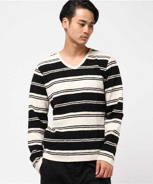 VENCEEXCHANGE（ヴァンスエクスチェンジ）の「フクレボーダー長袖T                （Tシャツ/カットソー・メンズ・ブラック/ホワイト/ネイビー・LARGE/MEDIUM）」の2枚目の写真