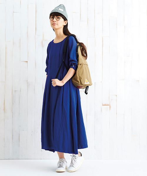 Sunny clouds（サニークラウズ）の「サニークラウズ　花の名はワンピース＜レディース＞（ワンピース・レディース・コバルトブルー/イエロー/レッド・MEDIUM/NM/XX-LARGE/2T/LARGE/X-LARGE/3T）」の4枚目の写真