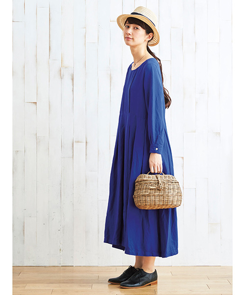 Sunny clouds（サニークラウズ）の「サニークラウズ　花の名はワンピース＜レディース＞（ワンピース・レディース・コバルトブルー/イエロー/レッド・MEDIUM/NM/XX-LARGE/2T/LARGE/X-LARGE/3T）」の5枚目の写真