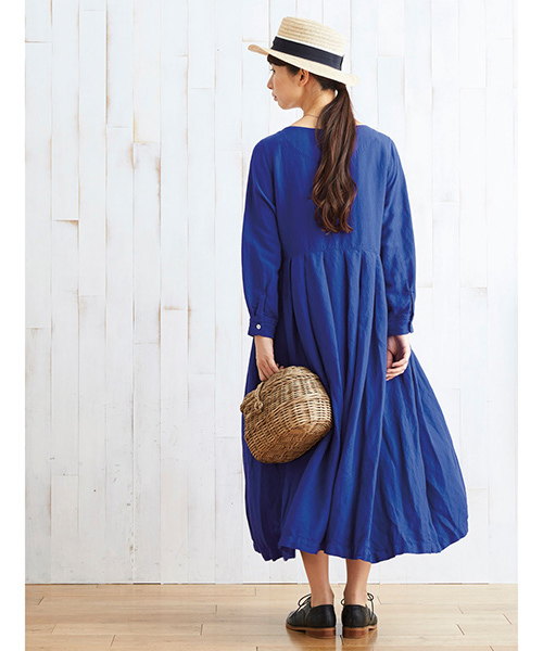 Sunny clouds（サニークラウズ）の「サニークラウズ　花の名はワンピース＜レディース＞（ワンピース・レディース・コバルトブルー/イエロー/レッド・MEDIUM/NM/XX-LARGE/2T/LARGE/X-LARGE/3T）」の6枚目の写真