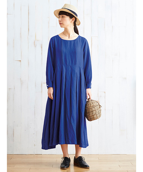 Sunny clouds（サニークラウズ）の「サニークラウズ　花の名はワンピース＜レディース＞（ワンピース・レディース・コバルトブルー/イエロー/レッド・MEDIUM/NM/XX-LARGE/2T/LARGE/X-LARGE/3T）」の7枚目の写真