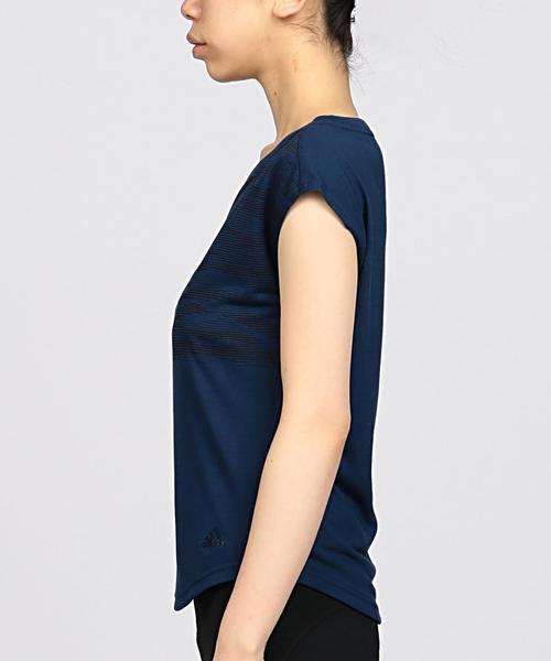 adidas（アディダス）の「adidas（アディダス） トレーニングカモ F/Sトップス（Tシャツ/カットソー・レディース・ホワイト/ロイヤルブルー・MEDIUM/SMALL）」の7枚目の写真