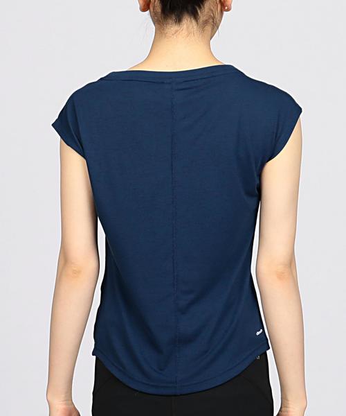 adidas（アディダス）の「adidas（アディダス） トレーニングカモ F/Sトップス（Tシャツ/カットソー・レディース・ホワイト/ロイヤルブルー・MEDIUM/SMALL）」の8枚目の写真