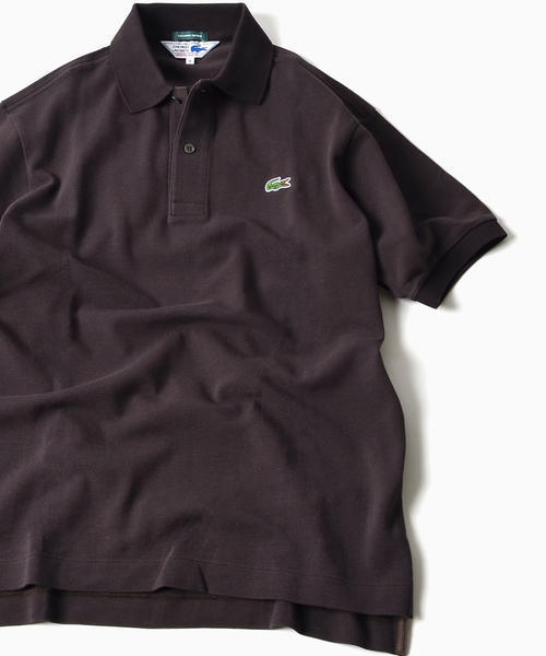 LACOSTE（ラコステ）の「LACOSTE(ラコステ):【SHIPS別注】70's ドロップテイル ポロシャツ（ポロシャツ・メンズ・ネイビー/ホワイト/ブルー/キャメル/グレー・MEDIUM/SMALL/LARGE/X-LARGE/X-SMALL）」の5枚目の写真