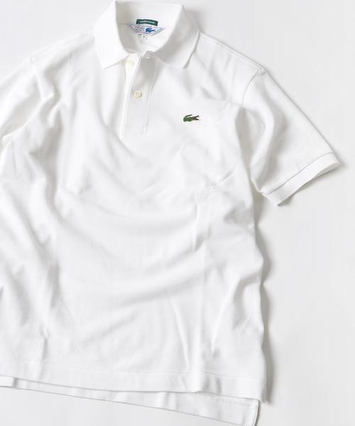 LACOSTE（ラコステ）の「LACOSTE(ラコステ):【SHIPS別注】70's ドロップテイル ポロシャツ（ポロシャツ・メンズ・ネイビー/ホワイト/ブルー/キャメル/グレー・MEDIUM/SMALL/LARGE/X-LARGE/X-SMALL）」の22枚目の写真