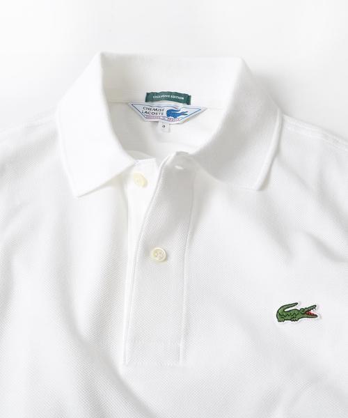 LACOSTE（ラコステ）の「LACOSTE(ラコステ):【SHIPS別注】70's ドロップテイル ポロシャツ（ポロシャツ・メンズ・ネイビー/ホワイト/ブルー/キャメル/グレー・MEDIUM/SMALL/LARGE/X-LARGE/X-SMALL）」の21枚目の写真