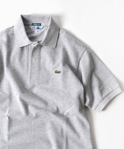 LACOSTE（ラコステ）の「LACOSTE(ラコステ):【SHIPS別注】70's ドロップテイル ポロシャツ（ポロシャツ・メンズ・ネイビー/ホワイト/ブルー/キャメル/グレー・MEDIUM/SMALL/LARGE/X-LARGE/X-SMALL）」の19枚目の写真