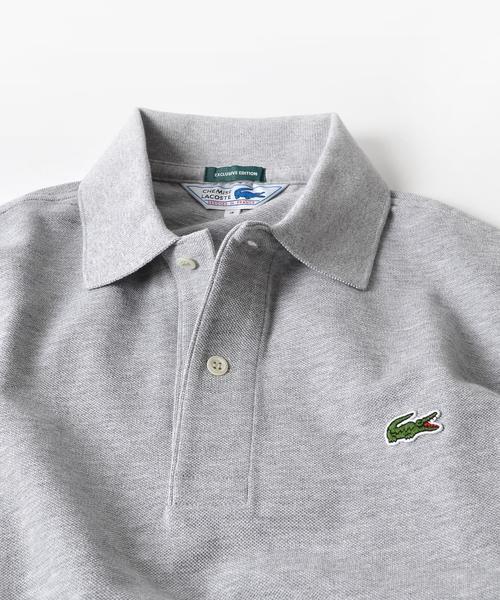 LACOSTE（ラコステ）の「LACOSTE(ラコステ):【SHIPS別注】70's ドロップテイル ポロシャツ（ポロシャツ・メンズ・ネイビー/ホワイト/ブルー/キャメル/グレー・MEDIUM/SMALL/LARGE/X-LARGE/X-SMALL）」の18枚目の写真