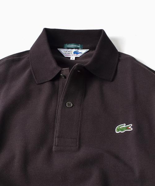 LACOSTE（ラコステ）の「LACOSTE(ラコステ):【SHIPS別注】70's ドロップテイル ポロシャツ（ポロシャツ・メンズ・ネイビー/ホワイト/ブルー/キャメル/グレー・MEDIUM/SMALL/LARGE/X-LARGE/X-SMALL）」の16枚目の写真