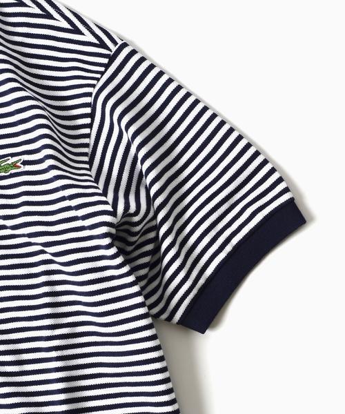LACOSTE（ラコステ）の「LACOSTE(ラコステ):【SHIPS別注】70's ドロップテイル ポロシャツ（ポロシャツ・メンズ・ネイビー/ホワイト/ブルー/キャメル/グレー・MEDIUM/SMALL/LARGE/X-LARGE/X-SMALL）」の7枚目の写真