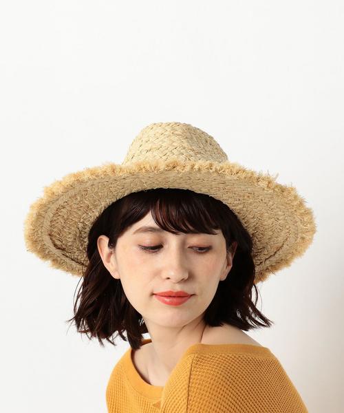 Another Edition（アナザーエディション）の「CutOffストローハット ◆（ハット・レディース・ベージュ/ブラウン・FREE）」の9枚目の写真